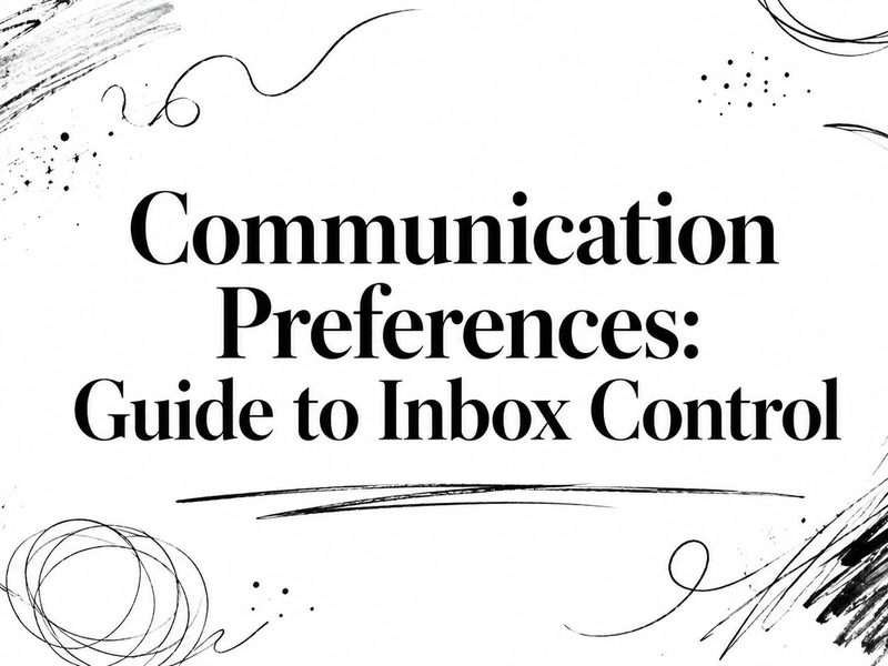 Communication Preferences: Guide to Inbox Control