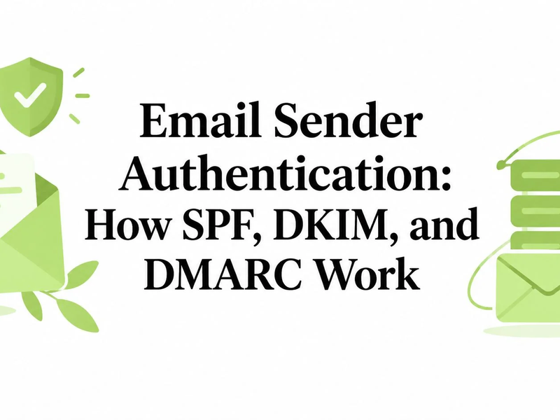 Email Sender Authentication: How SPF, DKIM, and DMARC Work