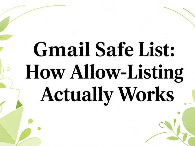 Gmail Safe List: How Allow-Listing Actually Works