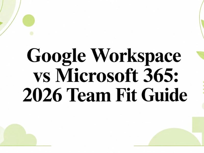 Google Workspace vs Microsoft 365: 2026 Team Fit Guide