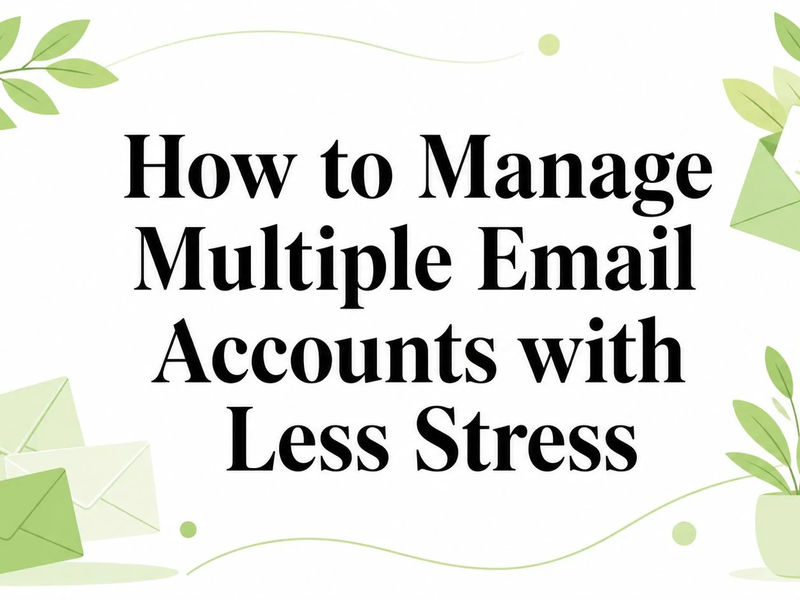 How to Manage Multiple Email Accounts with Less Stress