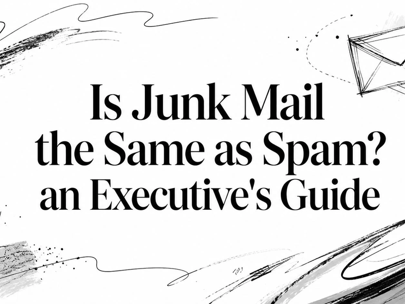 Is Junk Mail the Same as Spam? an Executive's Guide