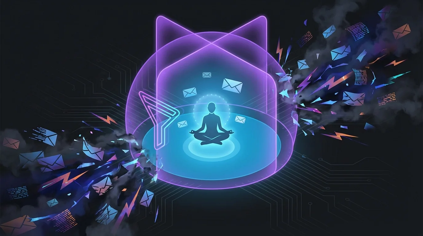 Diagram illustrating the KeepKnown methodology for managing email overload and enhancing productivity.