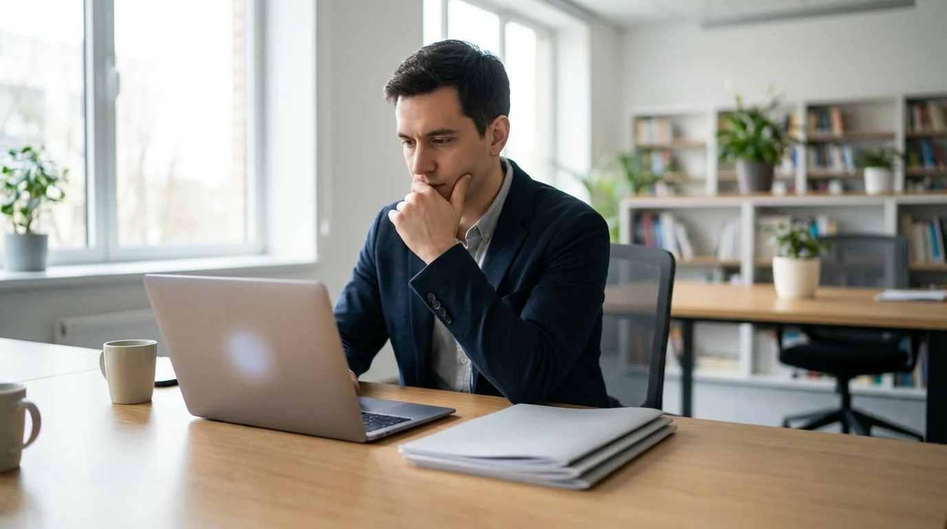 Statistics showing time spent on email: 28% of workweek, 2.6 hours daily, 93% check daily, 42% check 3-5 times daily.